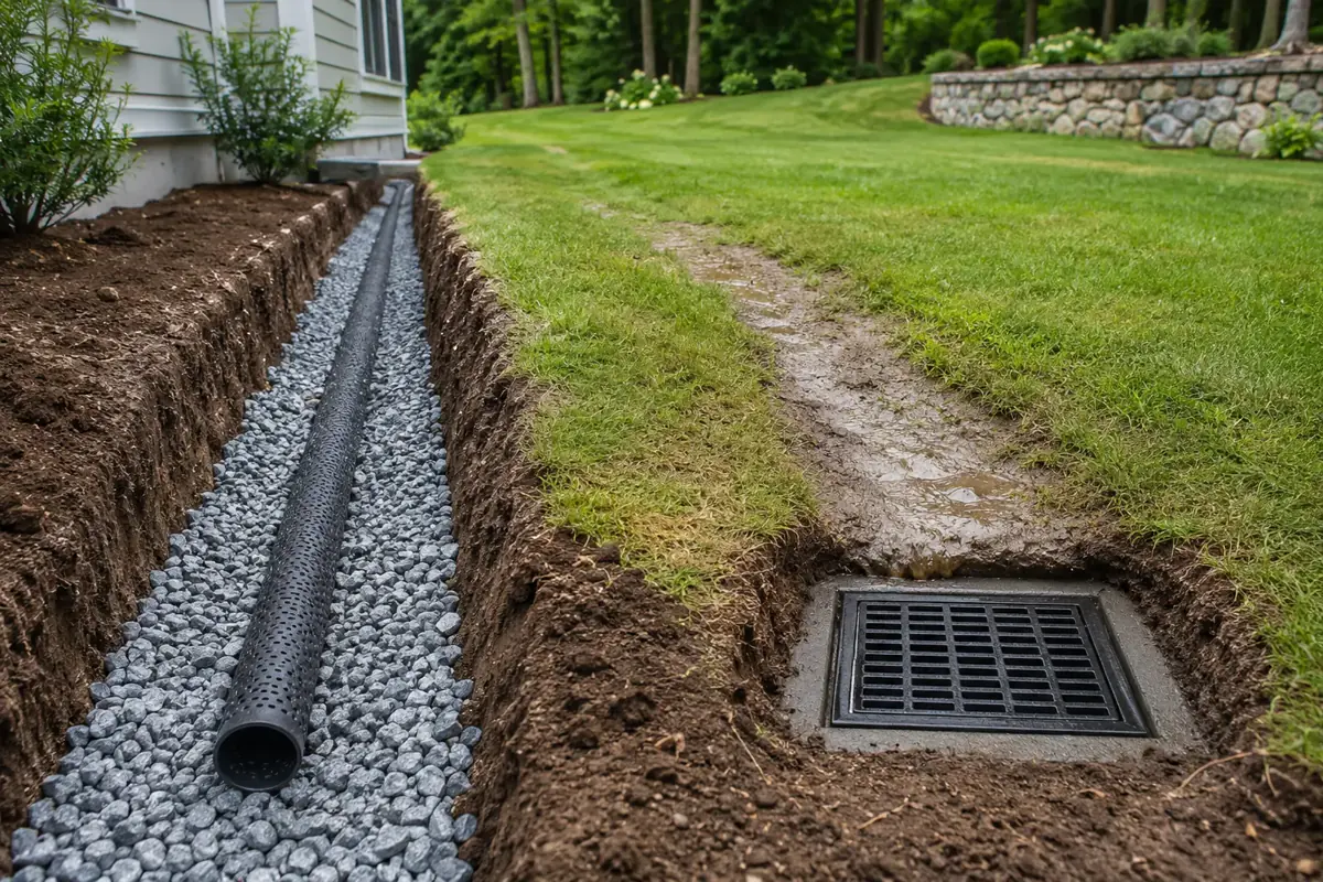 French Drains vs. Catch Basins: What Works Best for Connecticut Yards — Elevated Earthwork